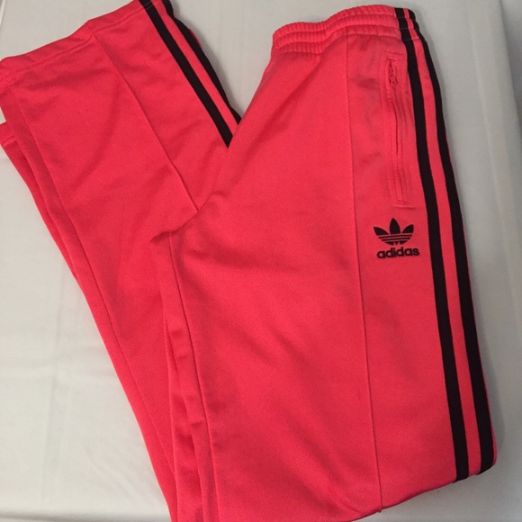adidas Pants - Adidas hot pink track pants